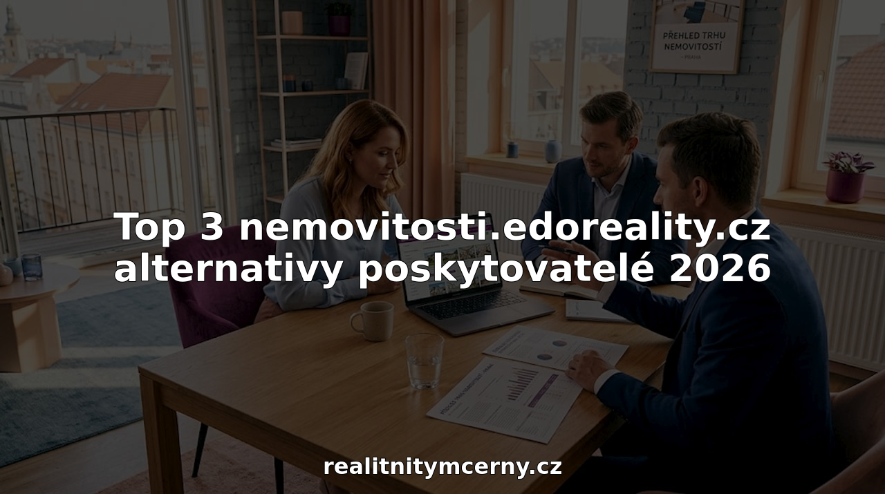 Porada realitního týmu v moderní prosklené kanceláři